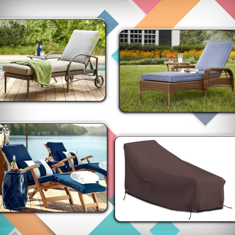 Latitude Run® Patio Chaise Lounge Cover 12 Oz Waterproof 100 Weather